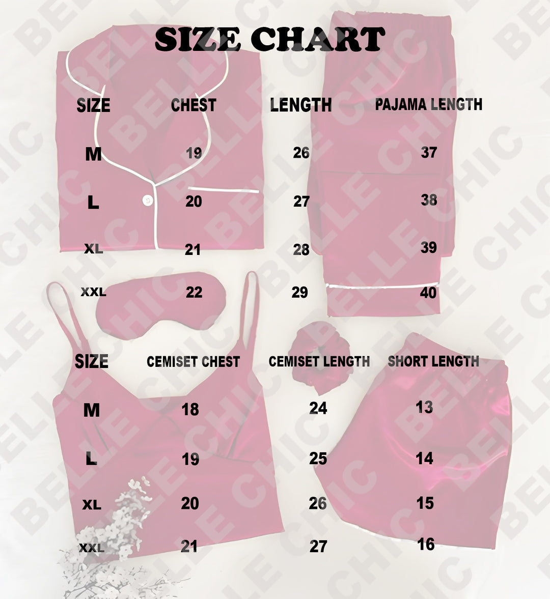 6 IN 1 Silk Set Nightwear For Women / 6 Pcs Silk Night Suit For Girls