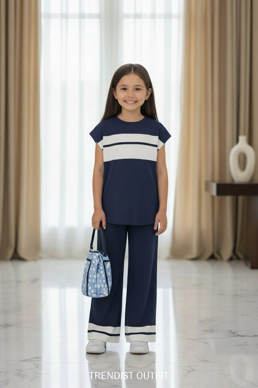 BLUE & WHITE BREZE SANDO SET