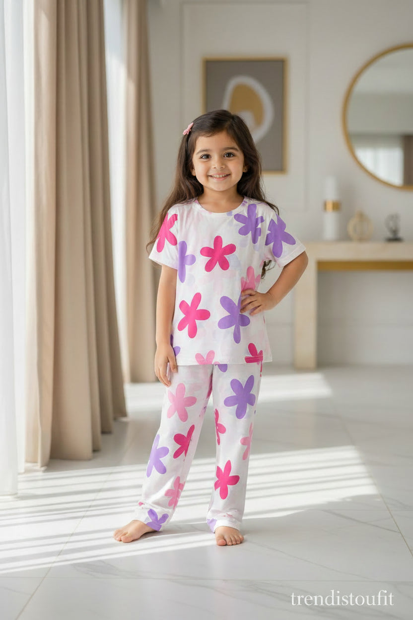 BABY GIRL FLORAL 2 PSC KIDS WEAR SET