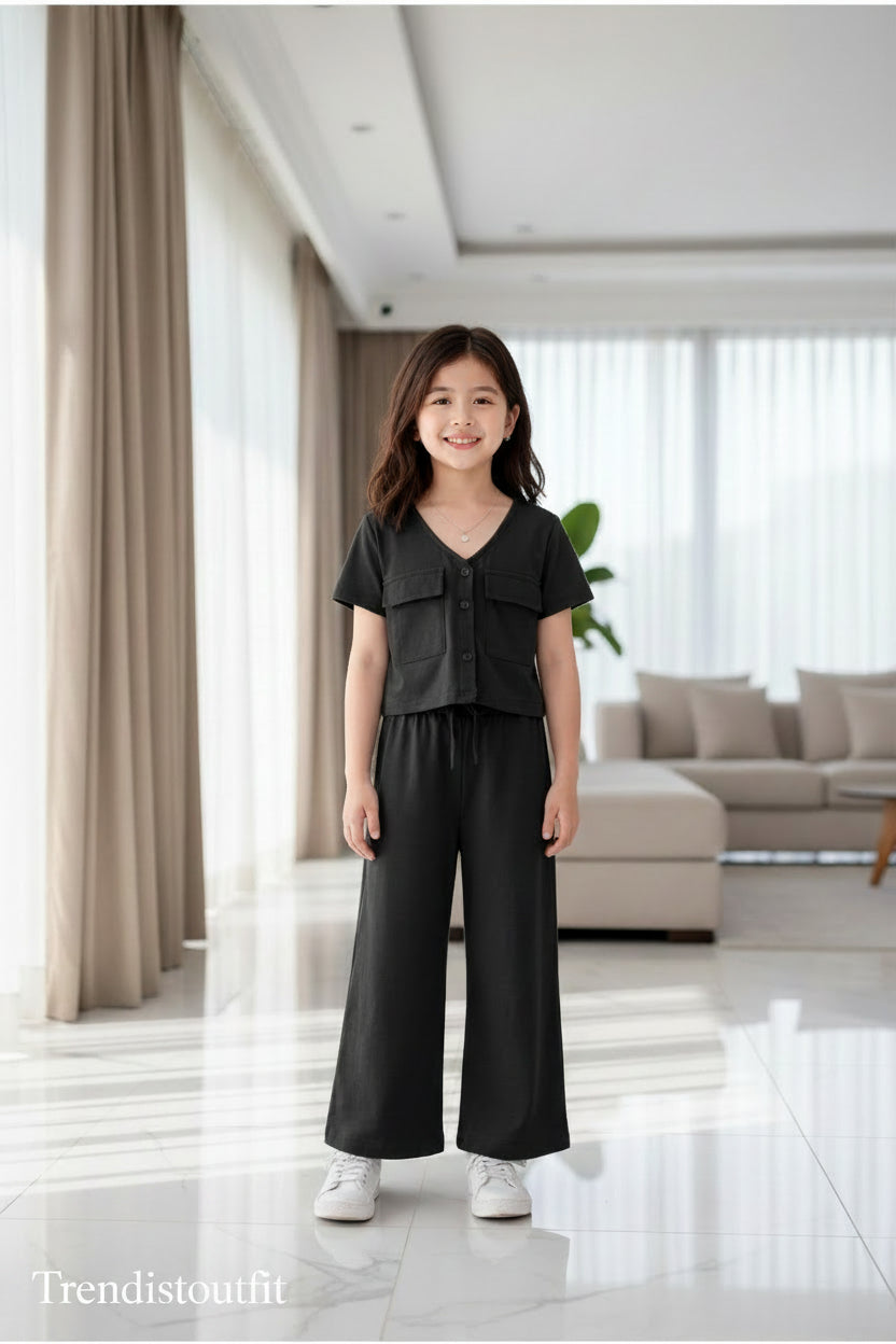 MIDNIGHT CHARMS GIRLS CO-ORD SET