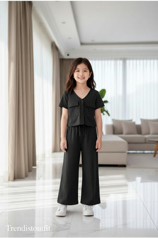 MIDNIGHT CHARMS GIRLS CO-ORD SET