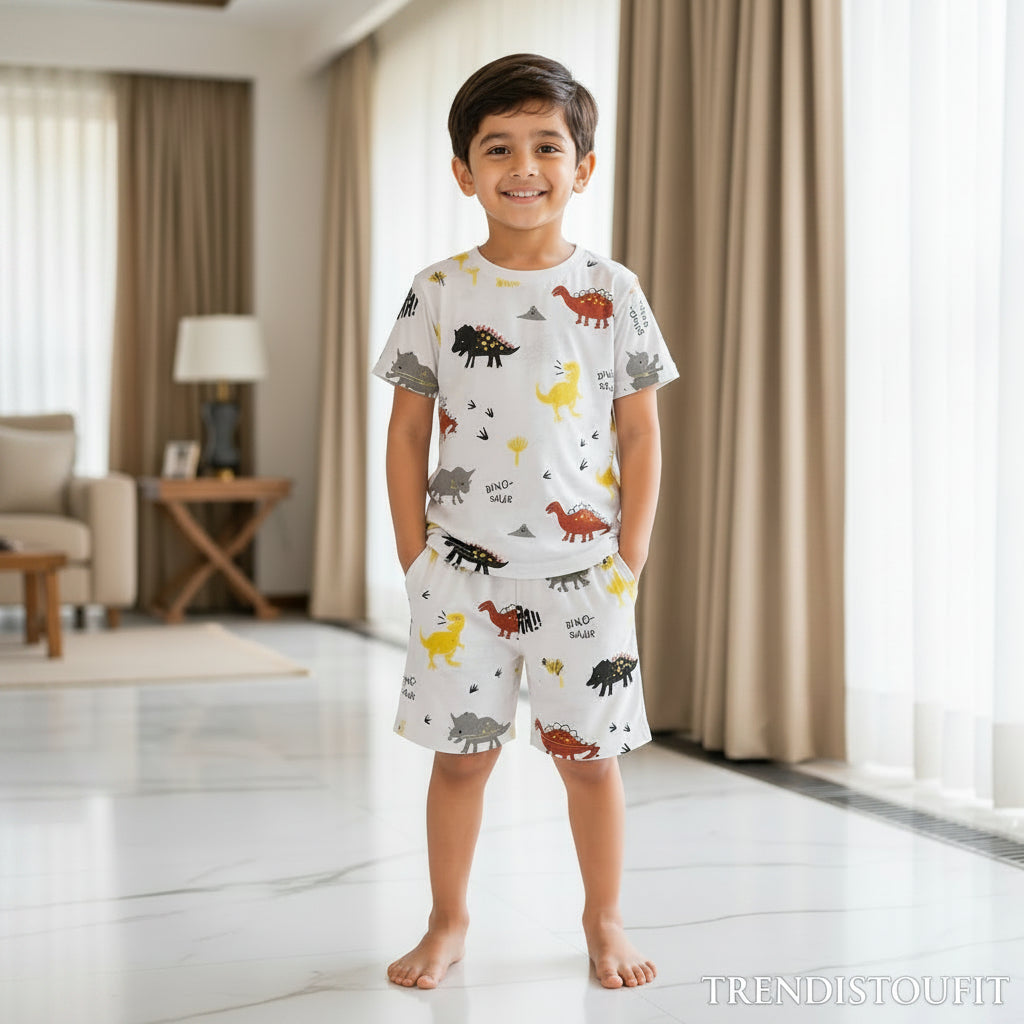 DINO ADVENTURE KIDS SHORT SET