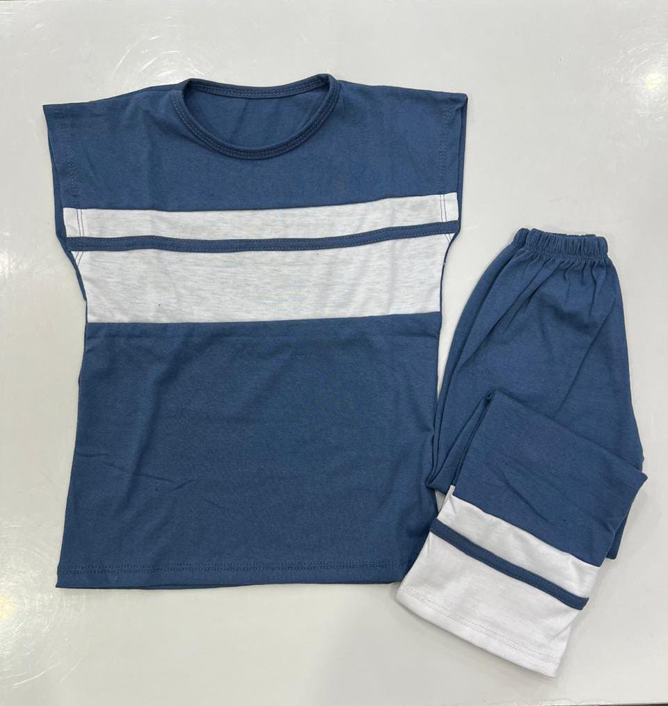 BLUE & WHITE BREZE SANDO SET