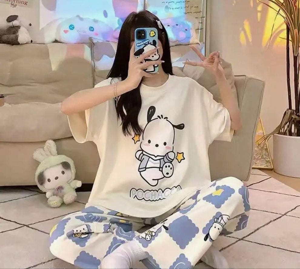 WEITH TADDY & CHEACK PAJAMA PRINTED PJ SETS