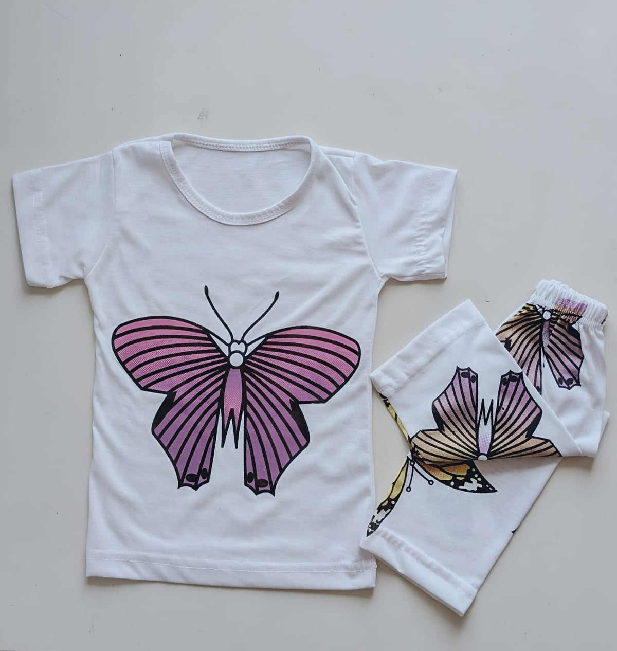 BUTTERFLY SPARKLE GIRLS PAJAMA SET