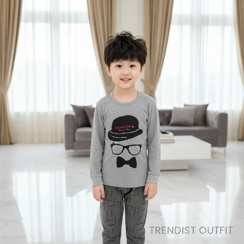 GRAY DEDECTIVE KIDS WEAR