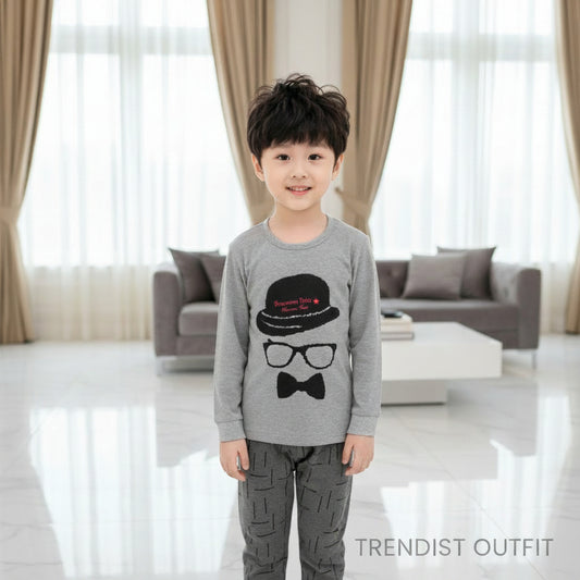GRAY DEDECTIVE KIDS WEAR