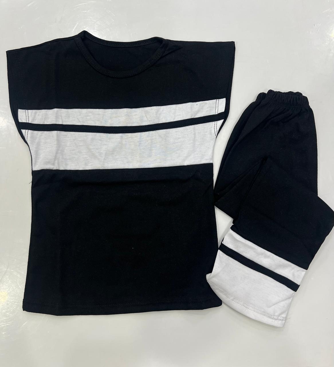 BLACK & WHITE BREZE SANDO SET