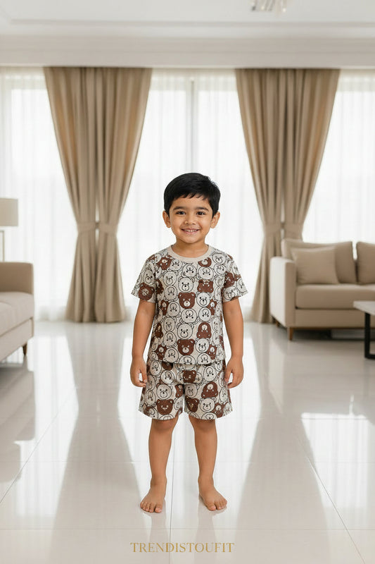 TEDDY EMOGI KIDS SHORT SET