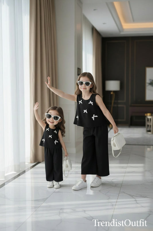 MIDNIGHT BOW KIDS SLEEVELESS CO-ORD SET