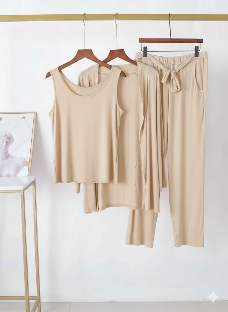 3 PIECE LOUNGEWEAR & HOME WEAR SETS COMFY NIGHTSUIT