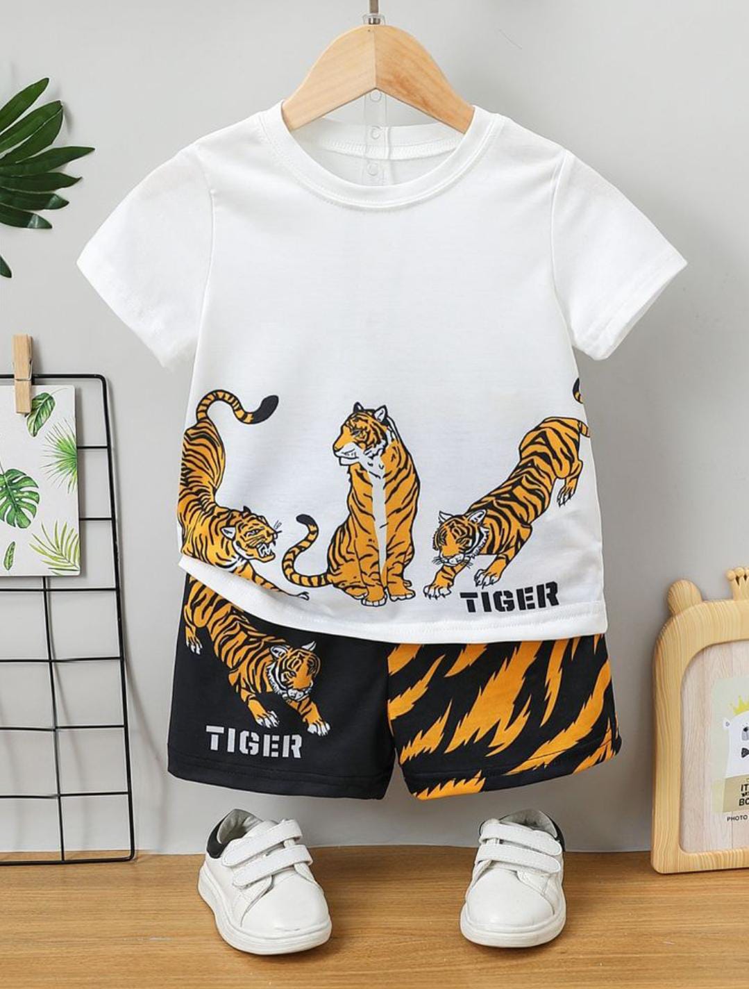 ORANGE TIGER KIDS SHORT SLEEVELESS