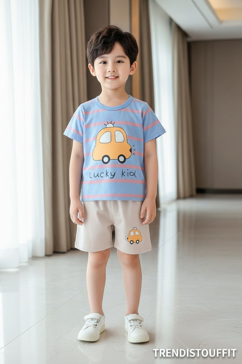 CAR LUCKY KIDS SHORT SLEEVELESS