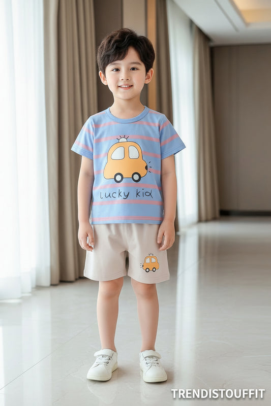 CAR LUCKY KIDS SHORT SLEEVELESS