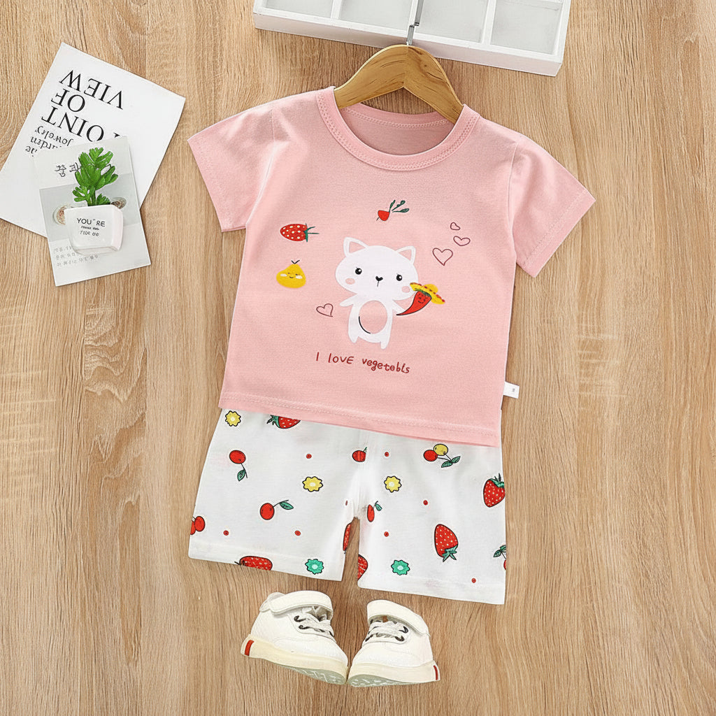 VEGETABLE KITTY SHORT SLEEVELESS