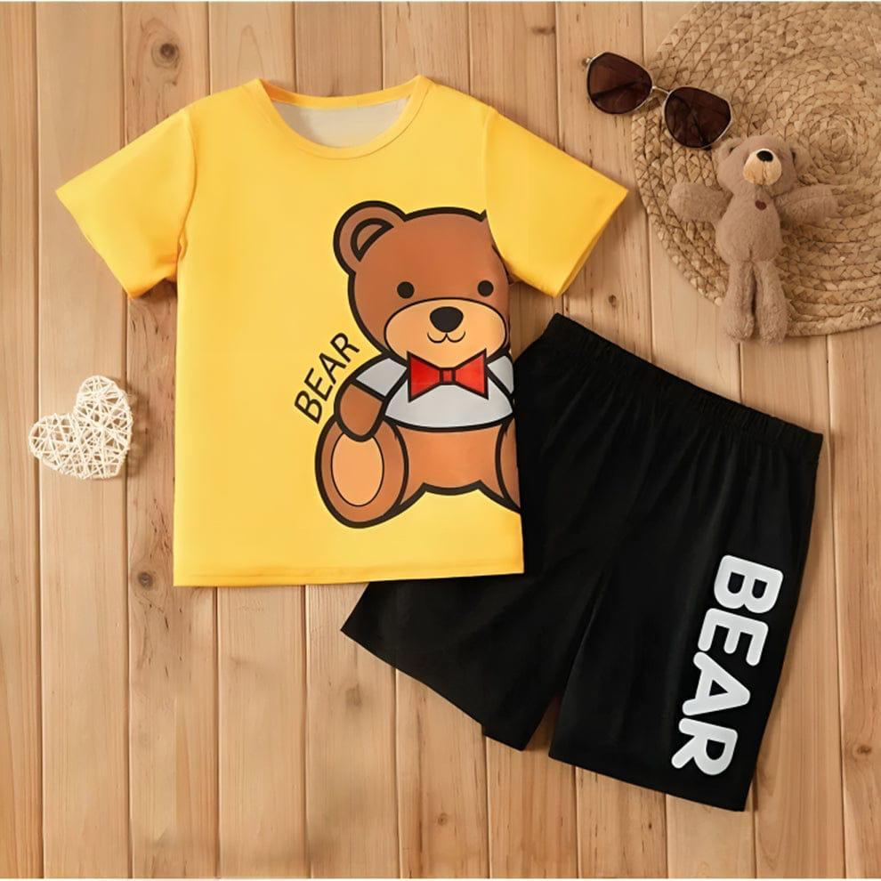 YELLOW BEAR KIDS SHORT SLEEVELESS