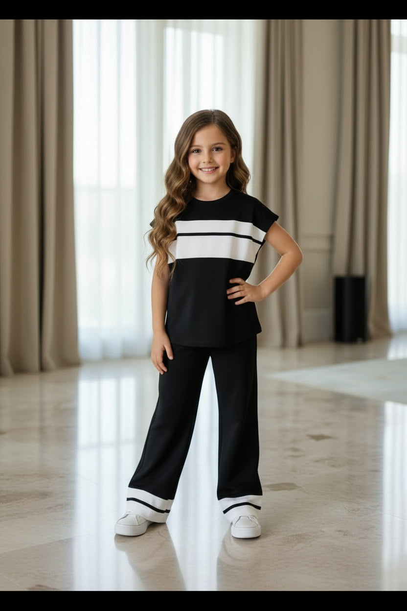 BLACK & WHITE BREZE SANDO SET